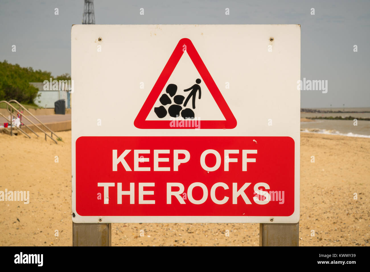 Danger keep off the rocks hi-res stock photography and images - Alamy