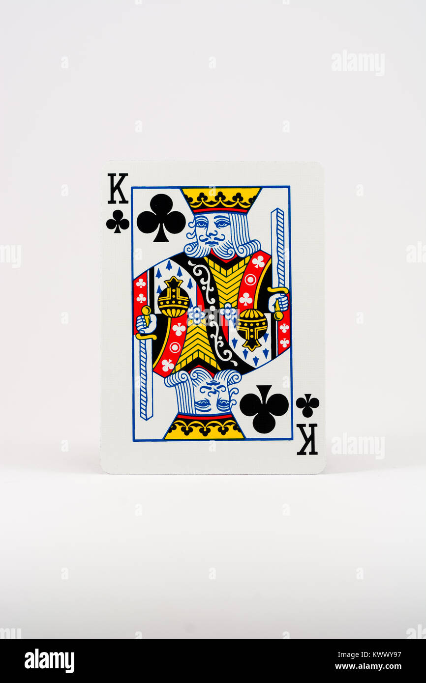 Playing Card King Clubs Stock Photos & Playing Card King Clubs Stock