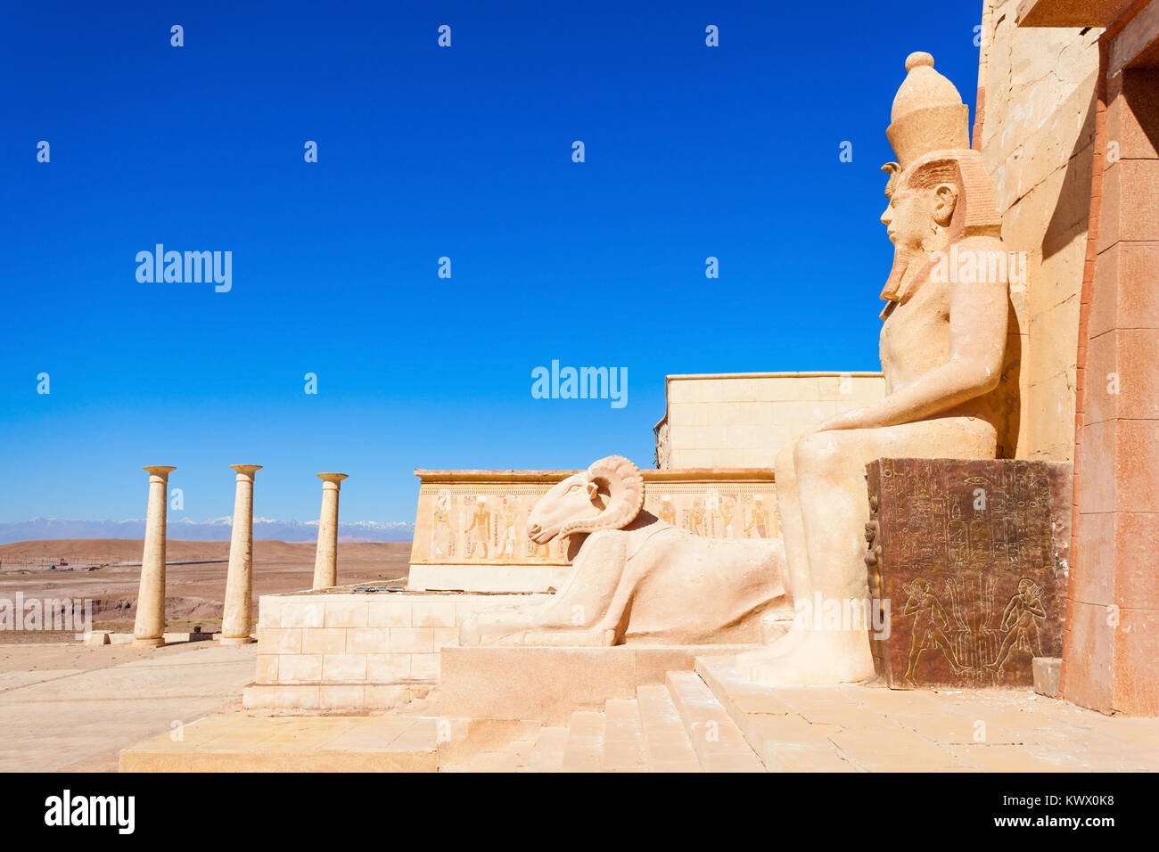 Ouarzazate Atlas Film studios in Morocco. Moroccan Atlas Studios is one