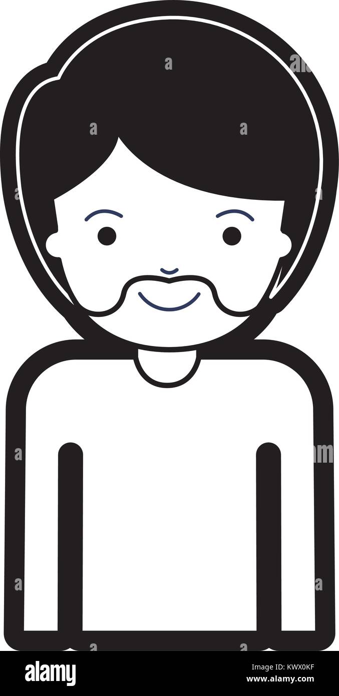 Half Body Man With Short Hair And Van Dyke Beard In Black Silhouette With Thick Contour Stock Vector Image Art Alamy Half Body Man With Short Hair And Van Dyke Beard In Black Silhouette With Thick Contour Stock Vector Image Art Alamy