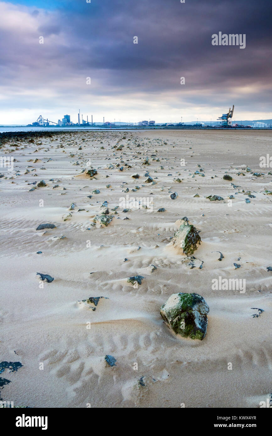 North Gare Beach, near Hartlepool, North East England Stock Photo Alamy