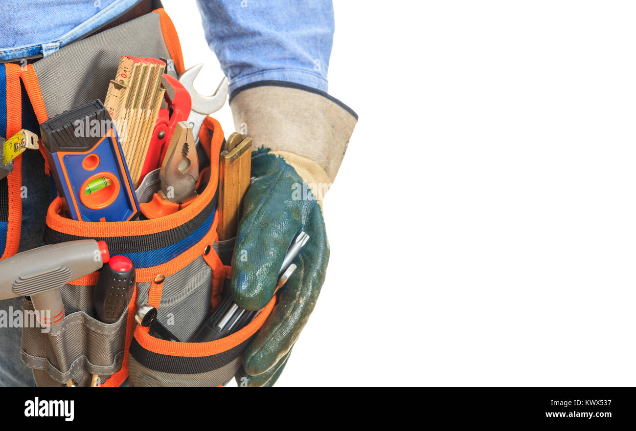 Construction tool belt hi-res stock photography and images - Alamy