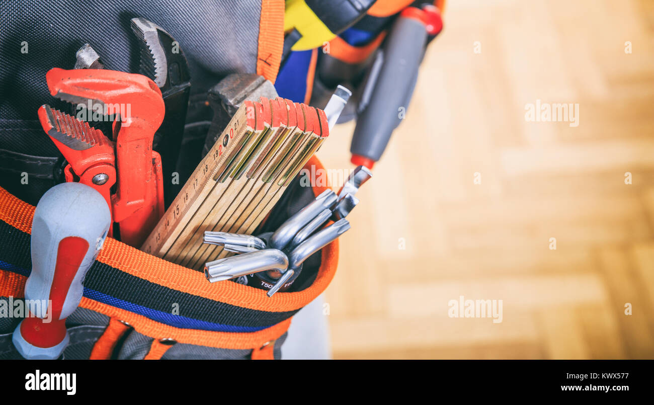 Close up tool belt hi-res stock photography and images - Alamy