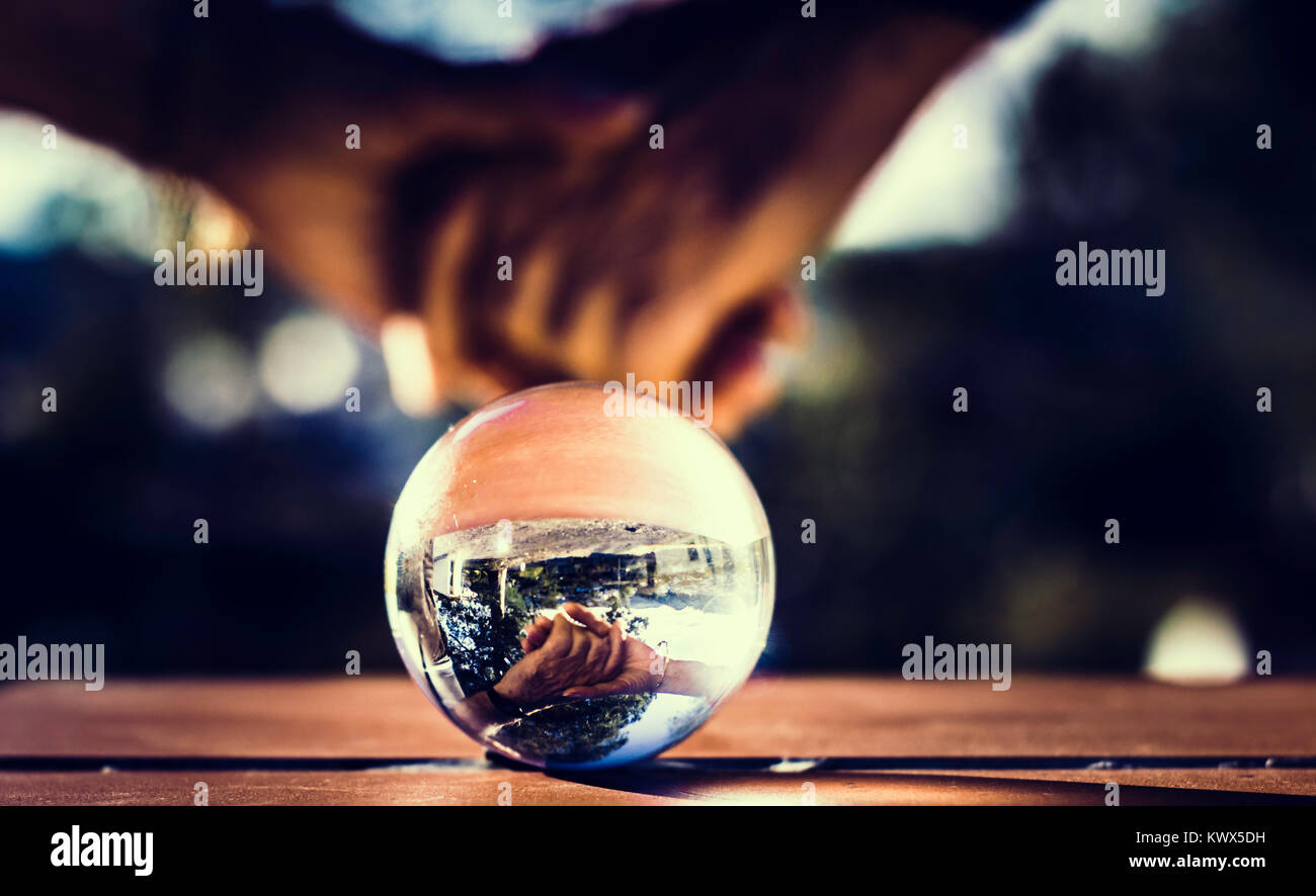 Crystal ball and hands hires stock photography and images Alamy