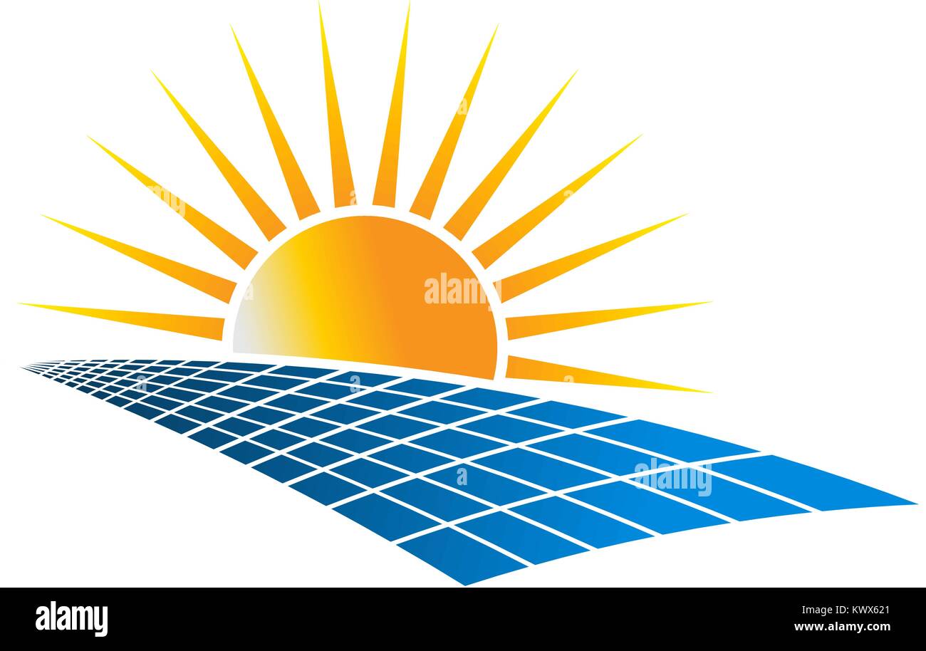 Solar Power Energy Logo Vector Illustration Stock Vector Image And Art