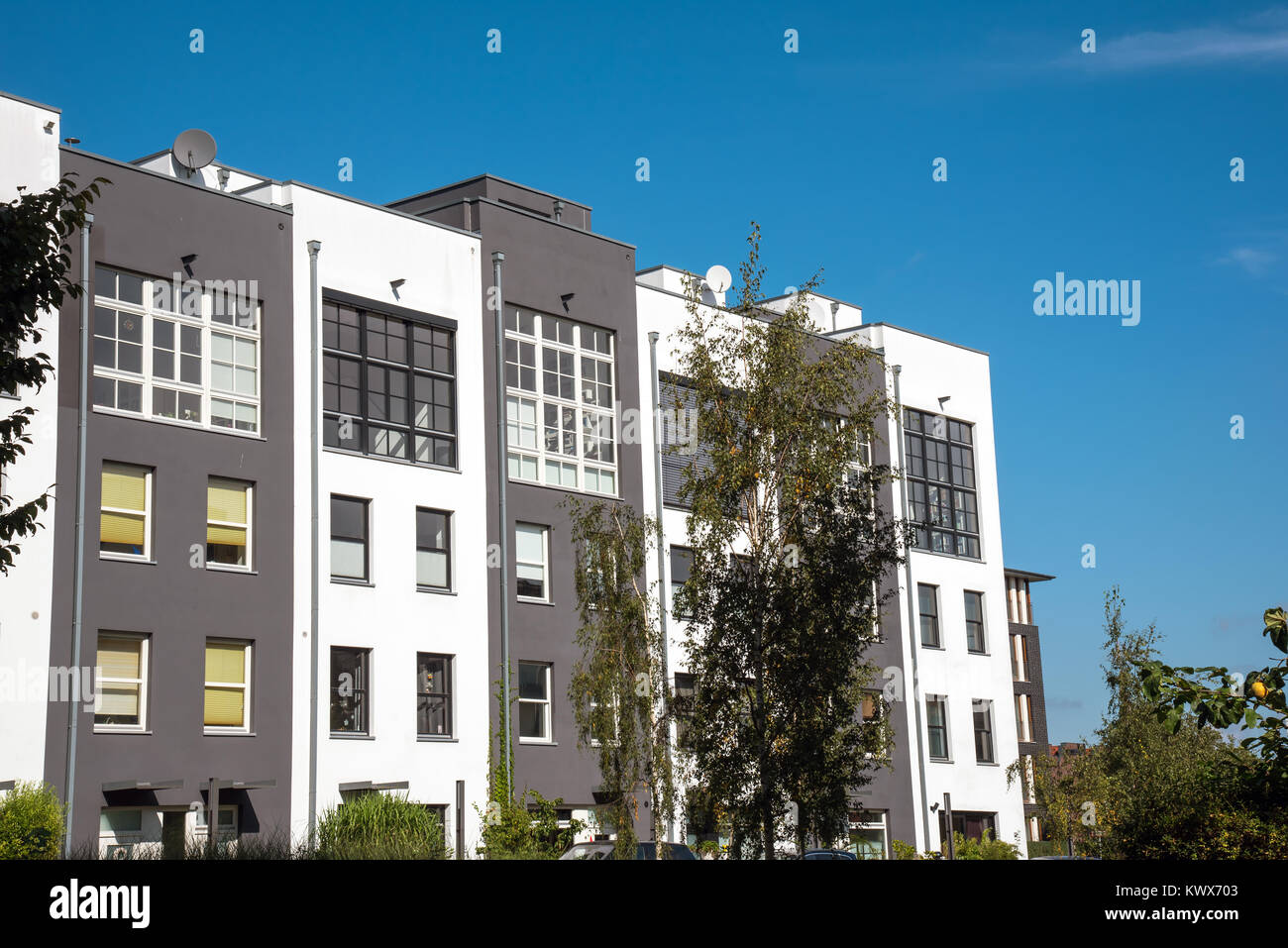 Modern serial houses seen in Berlin, Germany Stock Photo - Alamy