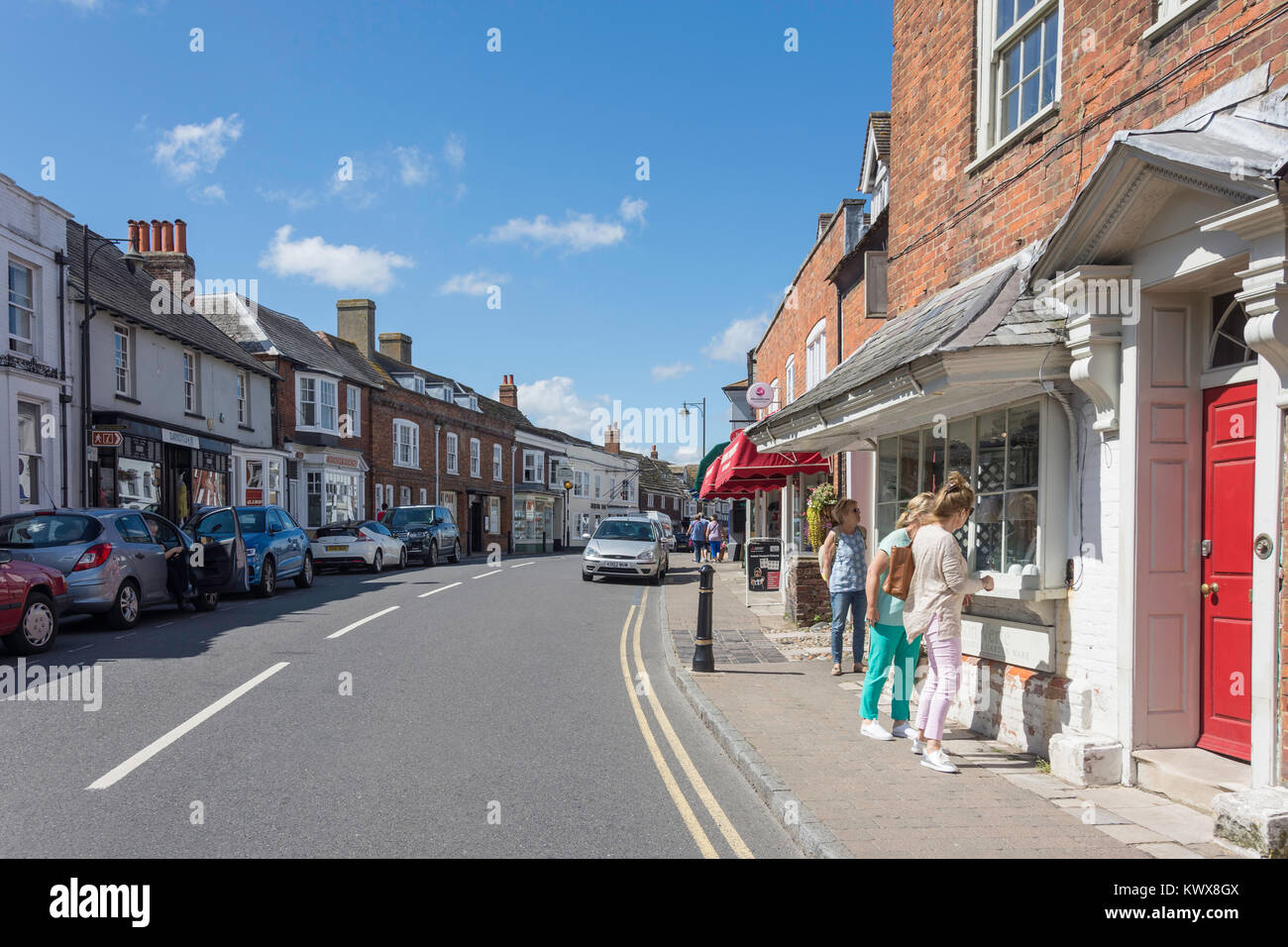 High Street, Steyning, West Sussex, England, United Kingdom Stock Photo