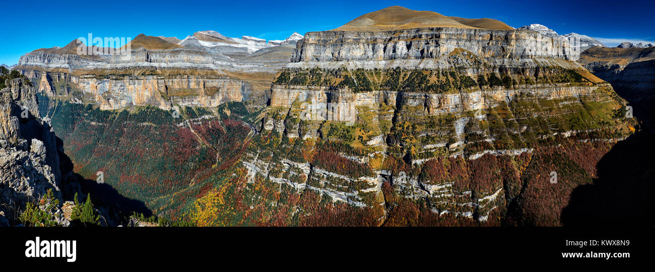 National park of Ordesa y Monte Perdido. Pyrenees of Huesca, Spain. Stock Photo