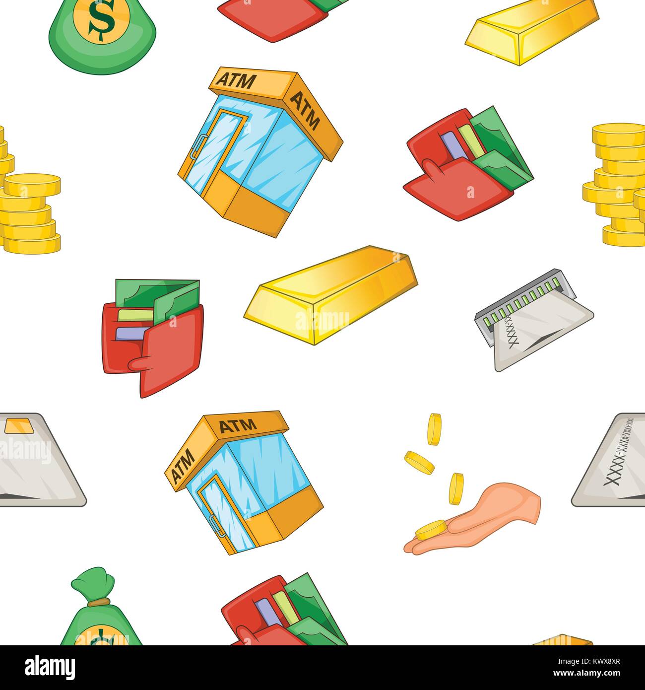 Money pattern, cartoon style Stock Vector Image & Art - Alamy