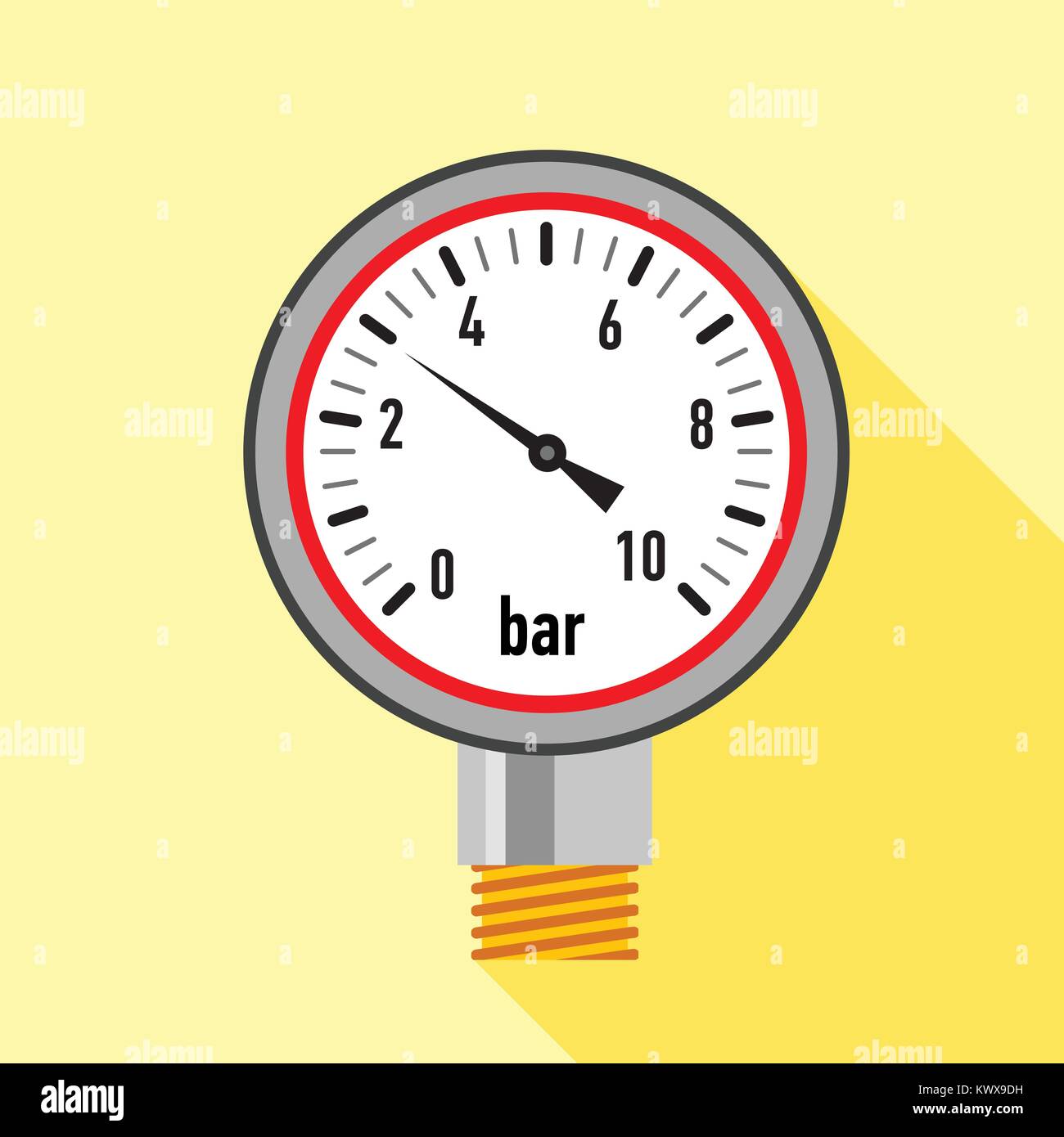 Manometer icon, flat style Stock Vector Image & Art - Alamy