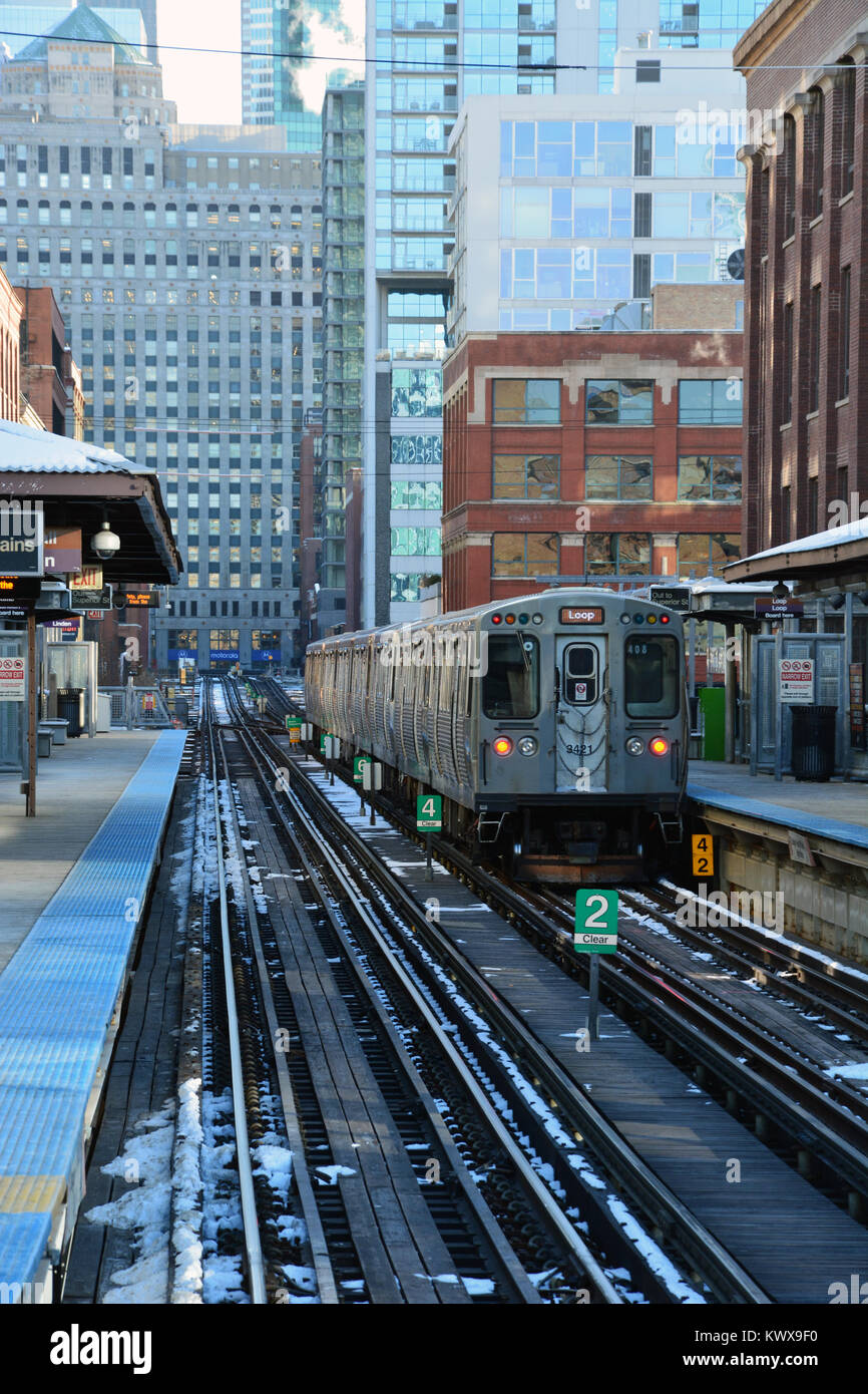 Chicago train station hi-res stock photography and images - Alamy