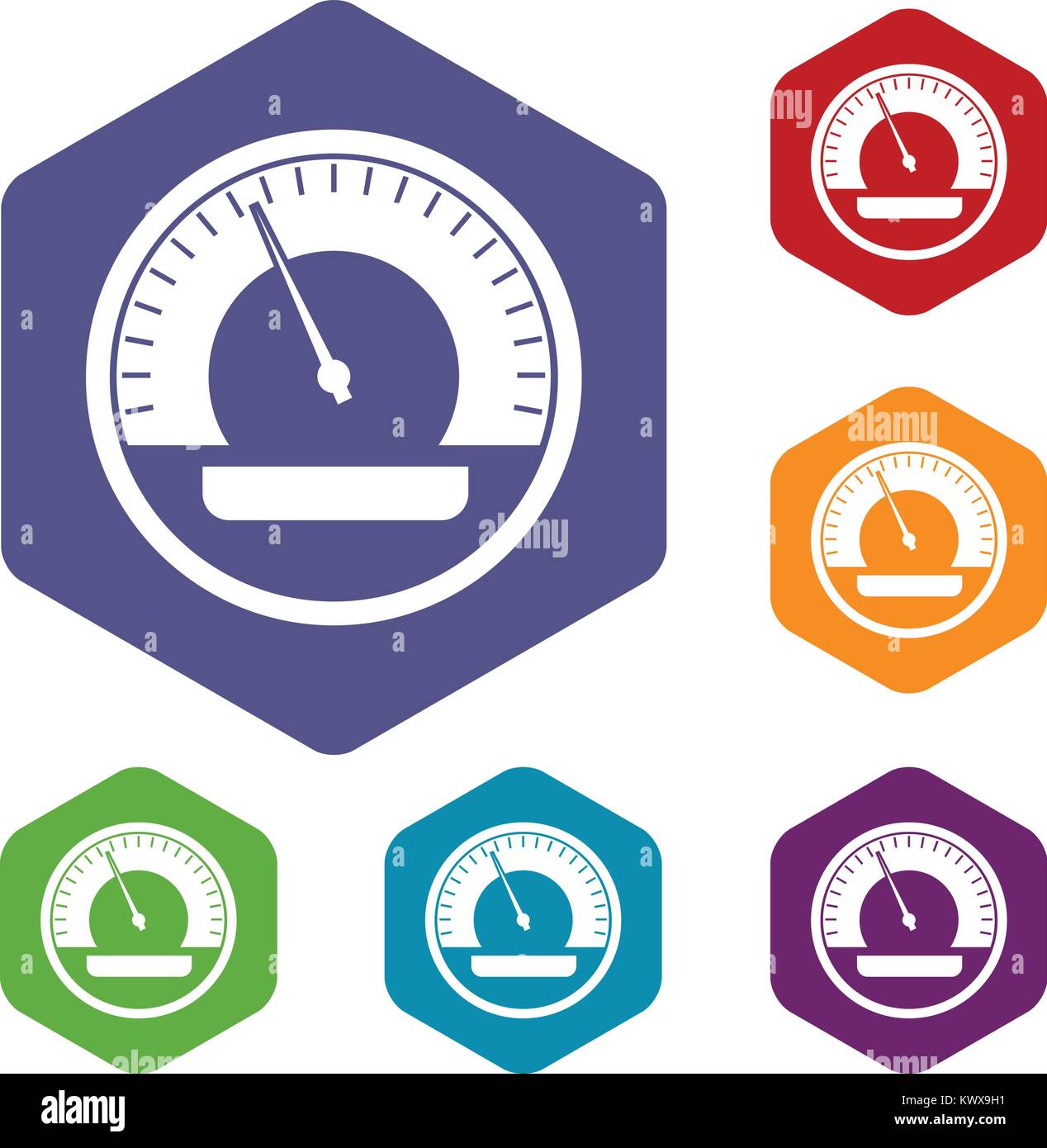 Speedometer icons set Stock Vector Image & Art - Alamy
