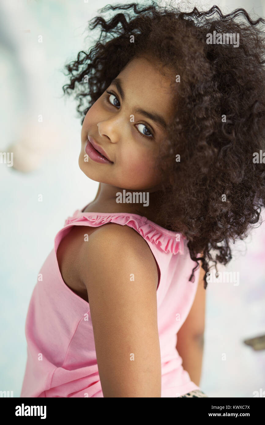 Closeup portrait of a little cute child Stock Photo - Alamy