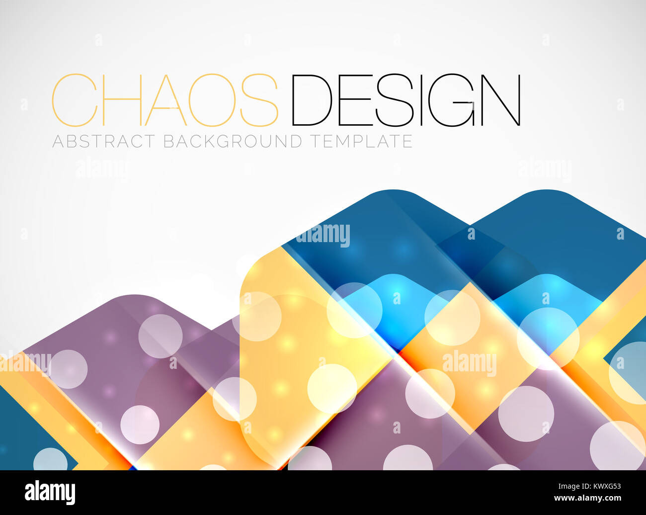 Geometric abstract background, light and shadow effects with ...