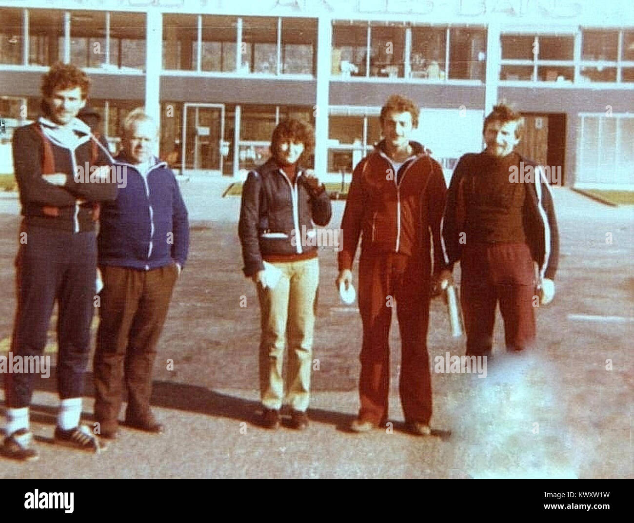 Międzynarodowe Zawody Spadochronowe o Challenge Jesieni Chambéry (Francja) 1979 03 Stock Photo