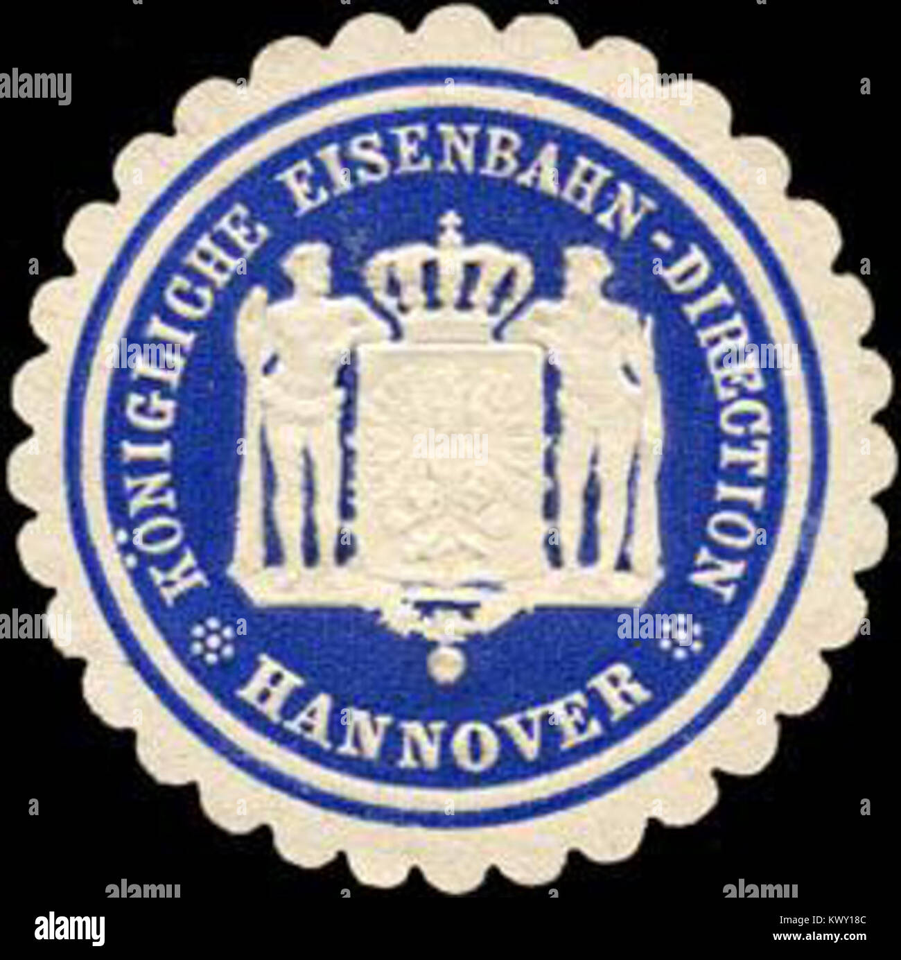 This seal represents the Königliche Eisenbahn - Direction in