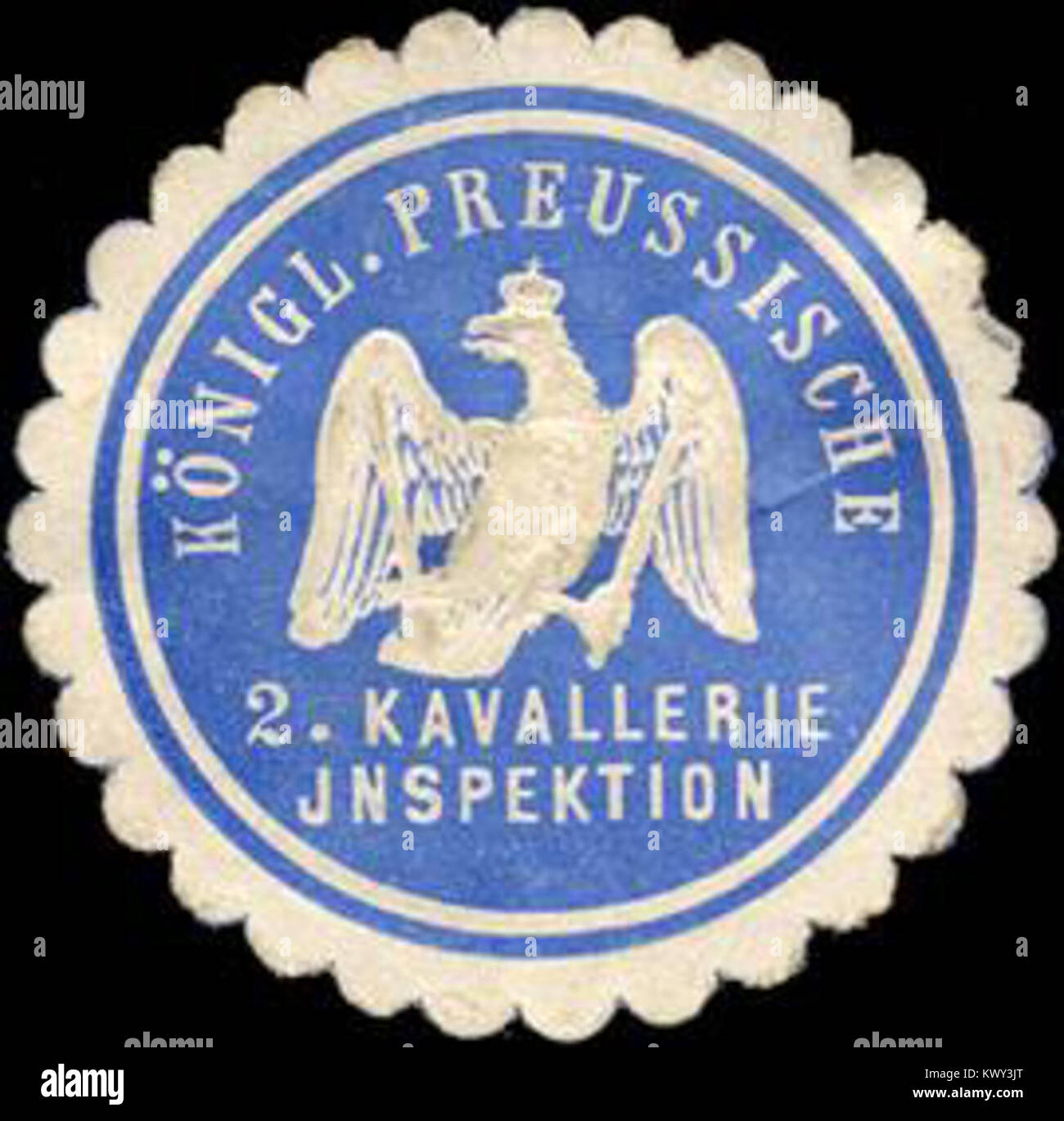 Siegelmarke Königlich Preussische 2. Kavallerie Inspektion W0214307 Stock Photo