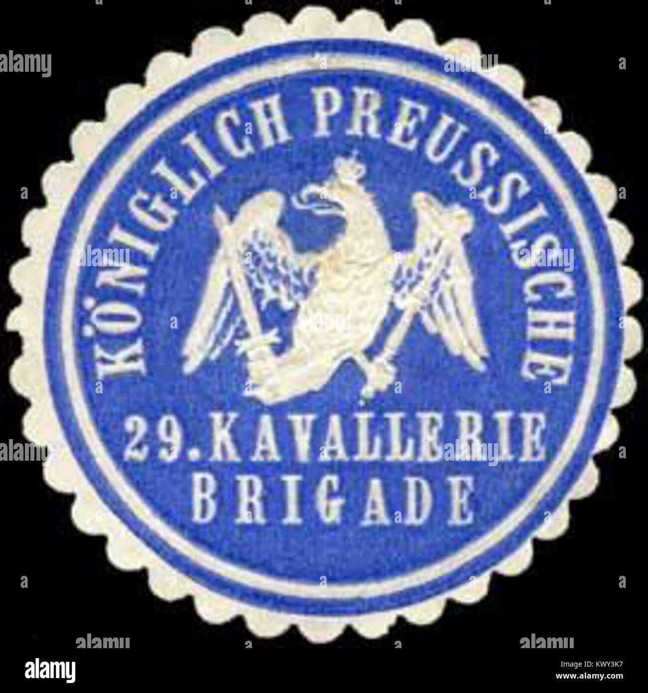 Siegelmarke Königlich Preussische 29. Kavallerie Brigade W0238074 Stock Photo