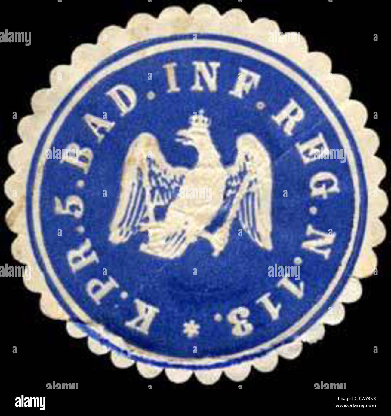Siegelmarke Königlich Preussische 5. Badisches Infanterie Regiment Nr