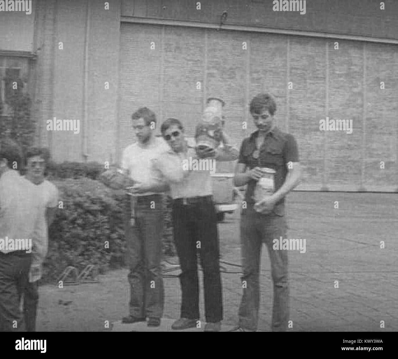 Międzynarodowe Zawody Spadochronowe Gliwice 1983 05 Stock Photo