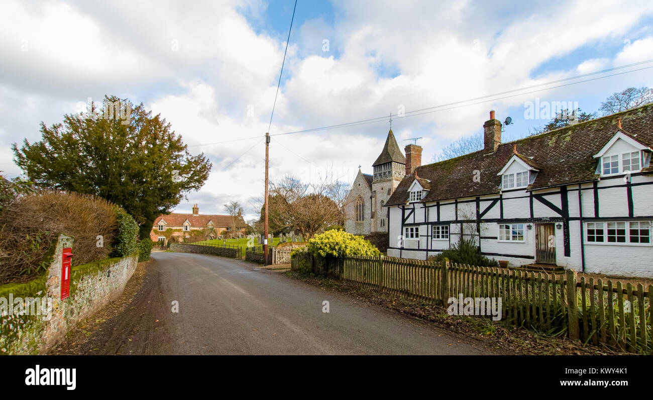 St Peters Church, Ovington, Hampshire UK Stock Photo Alamy