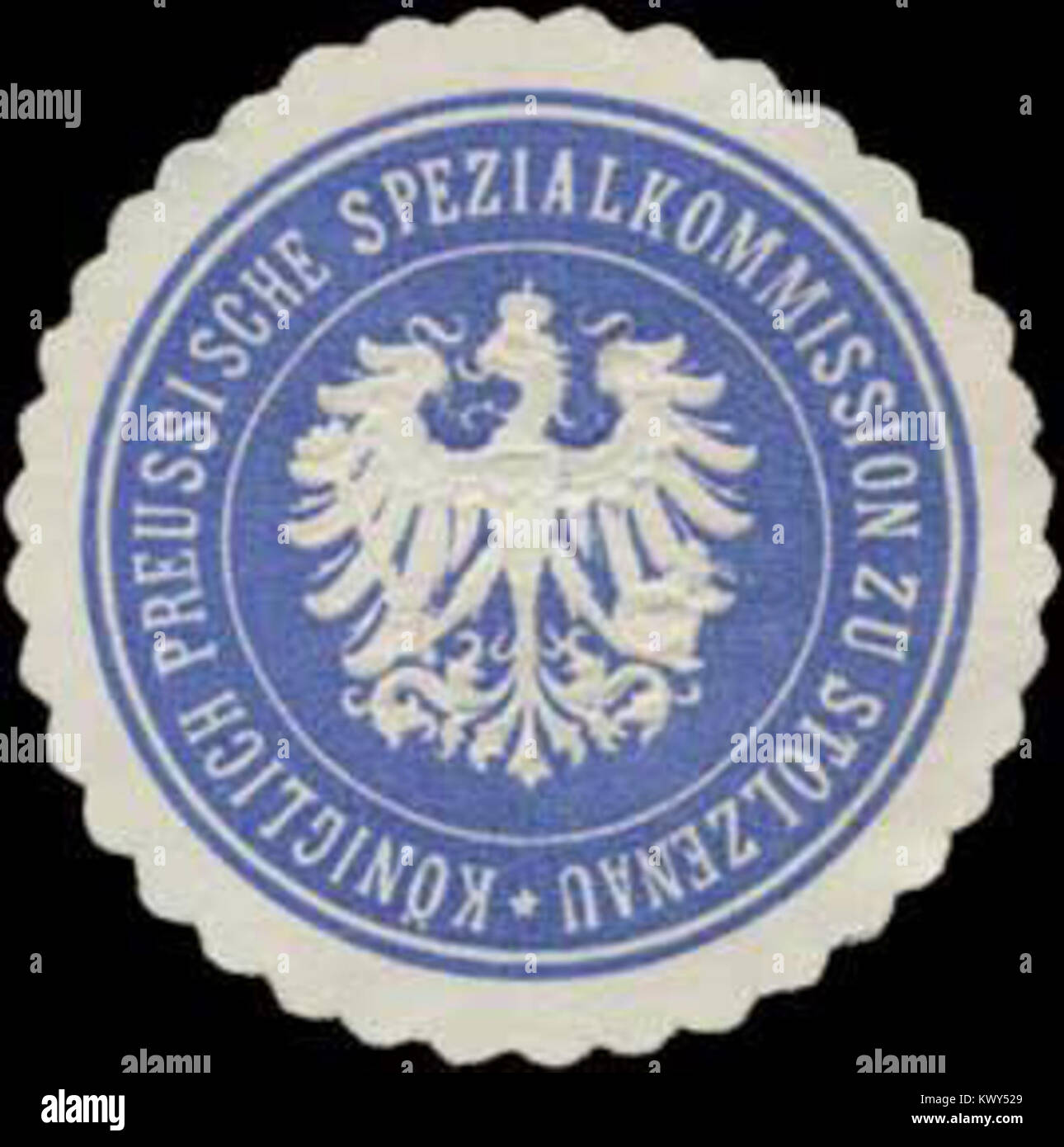Siegelmarke Königlich Preussische Spezialkommission zu Stolzenau W0333295 Stock Photo