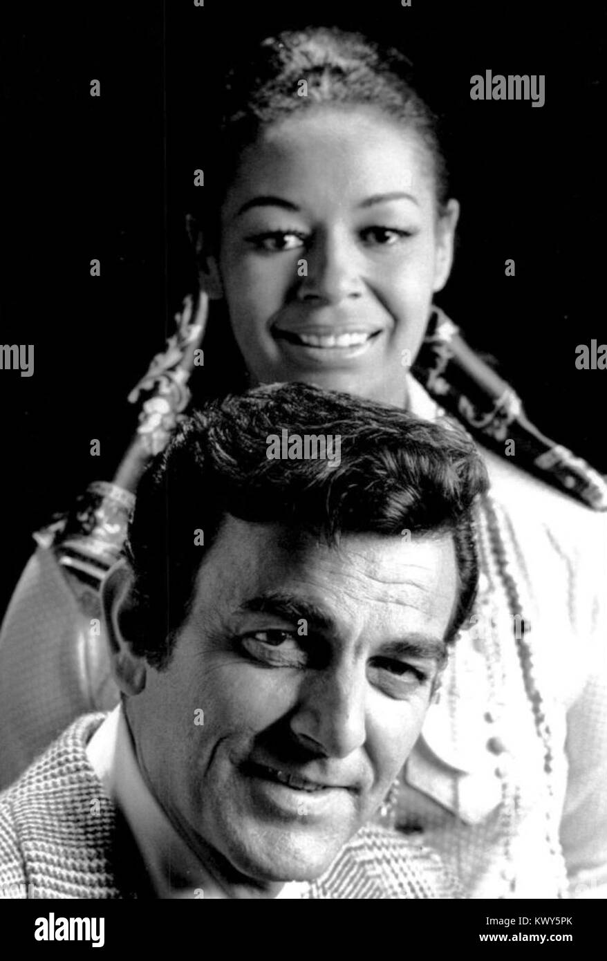 Mike Connors Gail Fisher Mannix 1970 Stock Photo Alamy