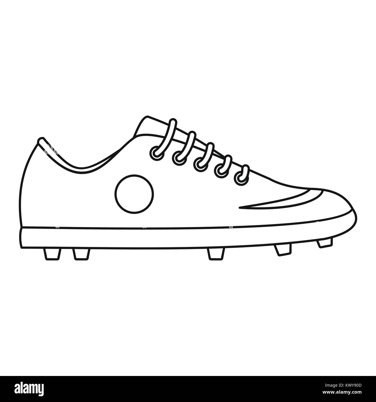 Soccer boot icon, outline style Stock Vector Image & Art - Alamy