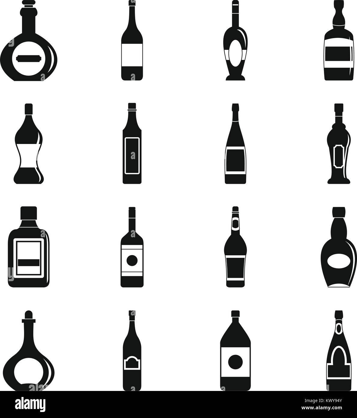 Empty champagne bottle label Black and White Stock Photos & Images - Alamy