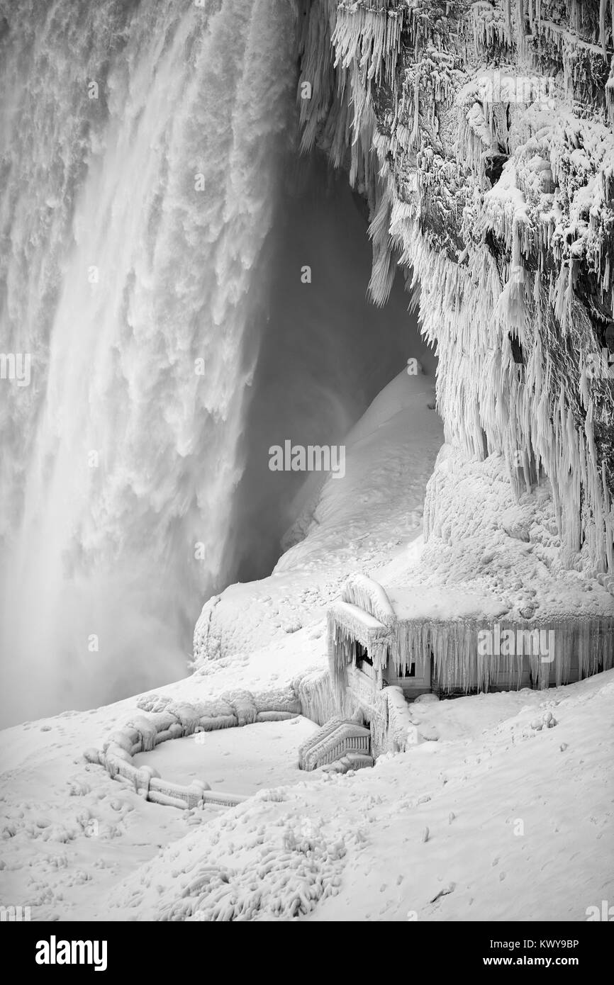 Niagara Falls - Ice Studies Jan 2018 Stock Photo