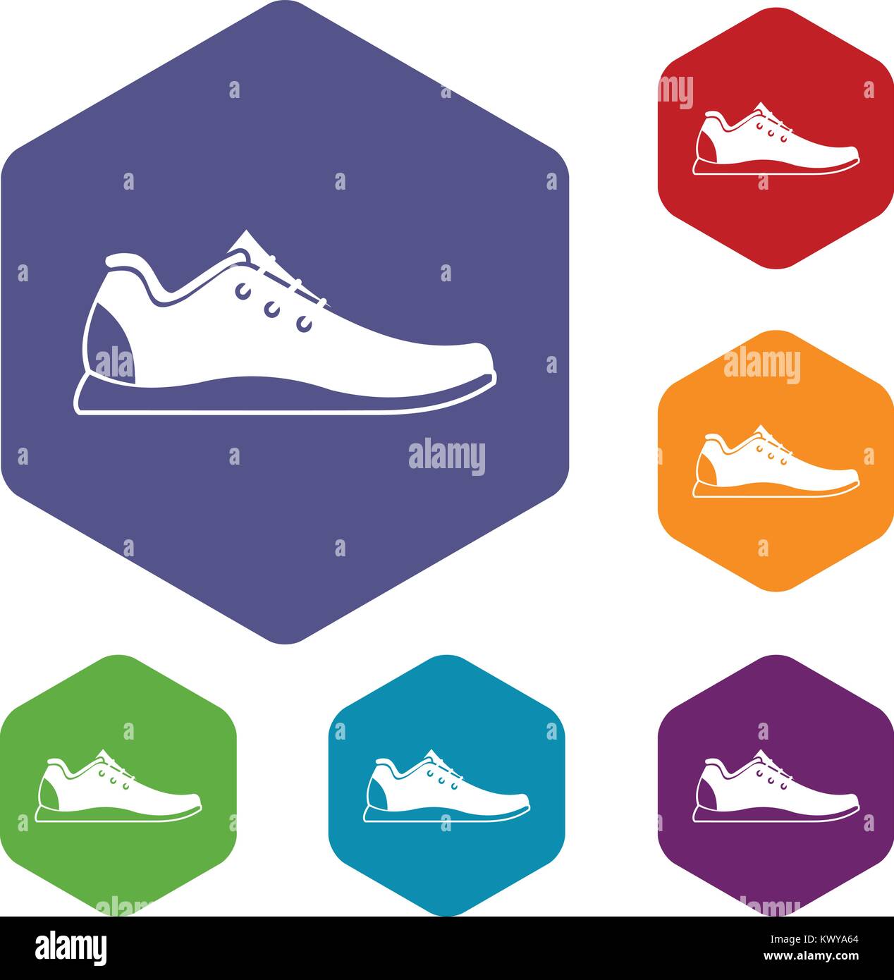 Athletic shoe icons set Stock Vector Image & Art - Alamy