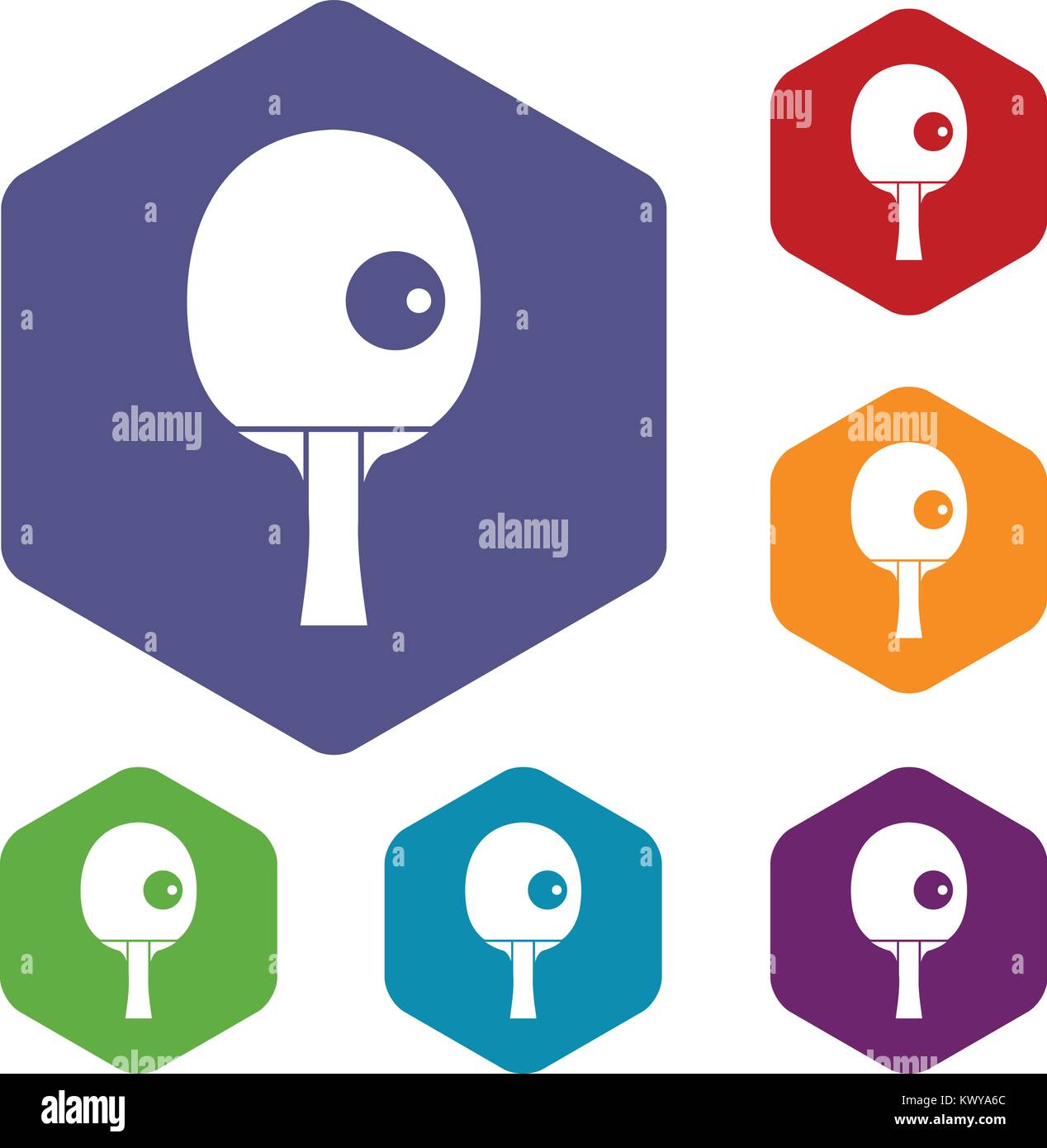 Table tennis icons set Stock Vector Image & Art - Alamy