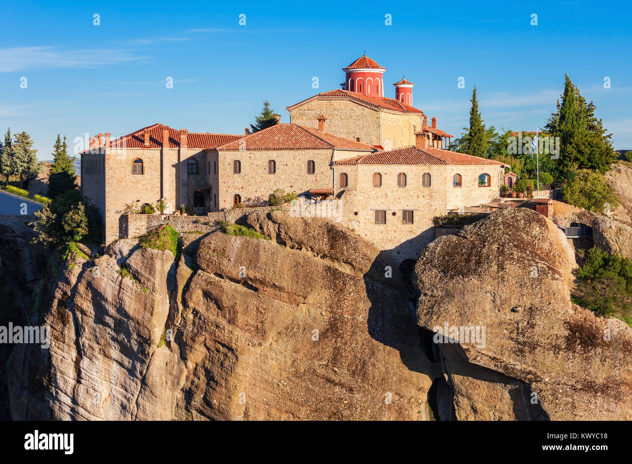 The Monastery of St. Stephen at the Meteora. Meteora is one of the