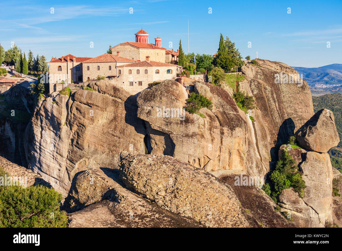 The Monastery of St. Stephen at the Meteora. Meteora is one of the