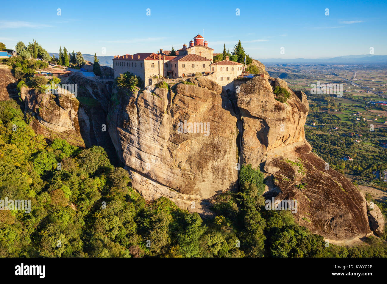 The Monastery of St. Stephen at the Meteora. Meteora is one of the