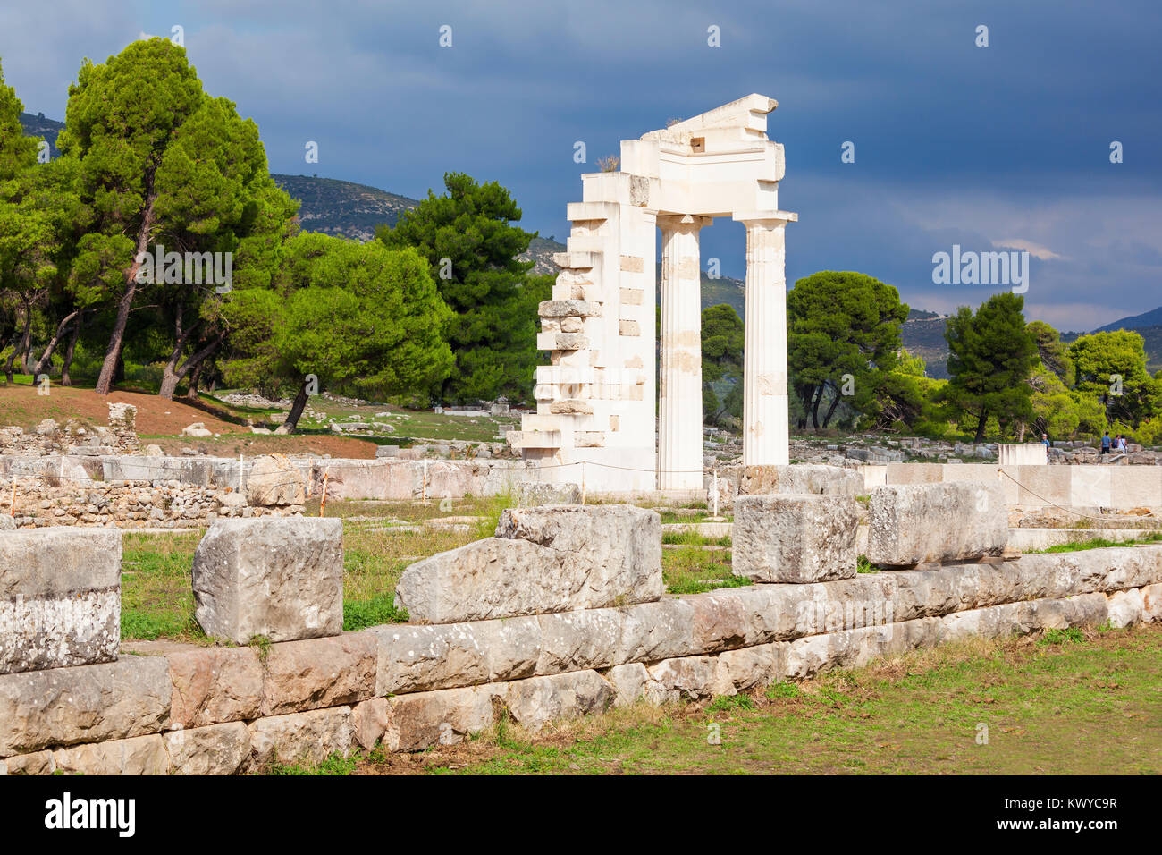Temple of asklepios at epidauros hi-res stock photography and images ...