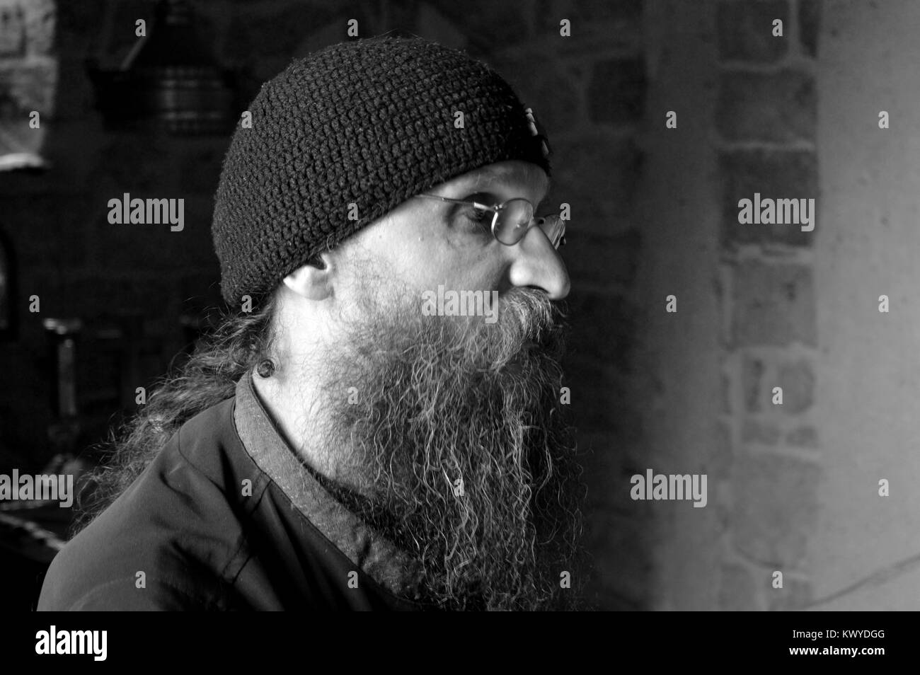 Monk Black and White Stock Photos & Images - Alamy