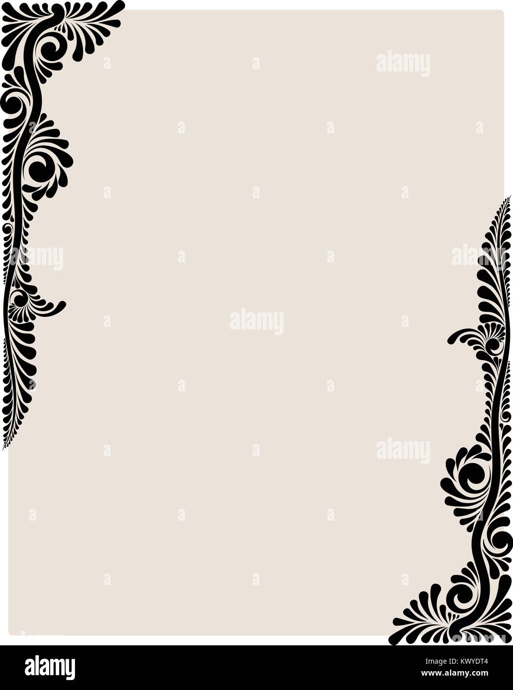 Decorative floral vector monogram Stock Vector Image & Art - Alamy
