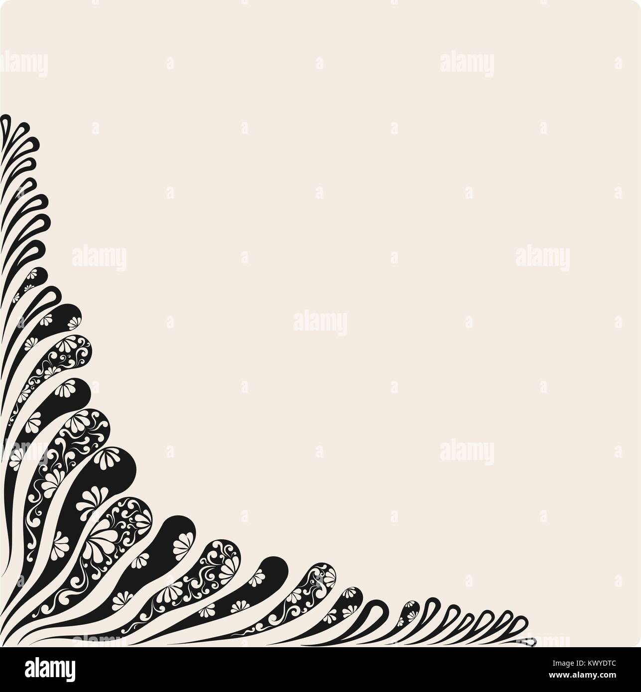 Decorative flower frame Stock Vector Image & Art - Alamy