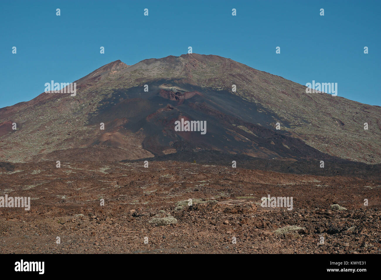 The crater Pico Viejo in the caldera of Pico del Teide Stock Photo