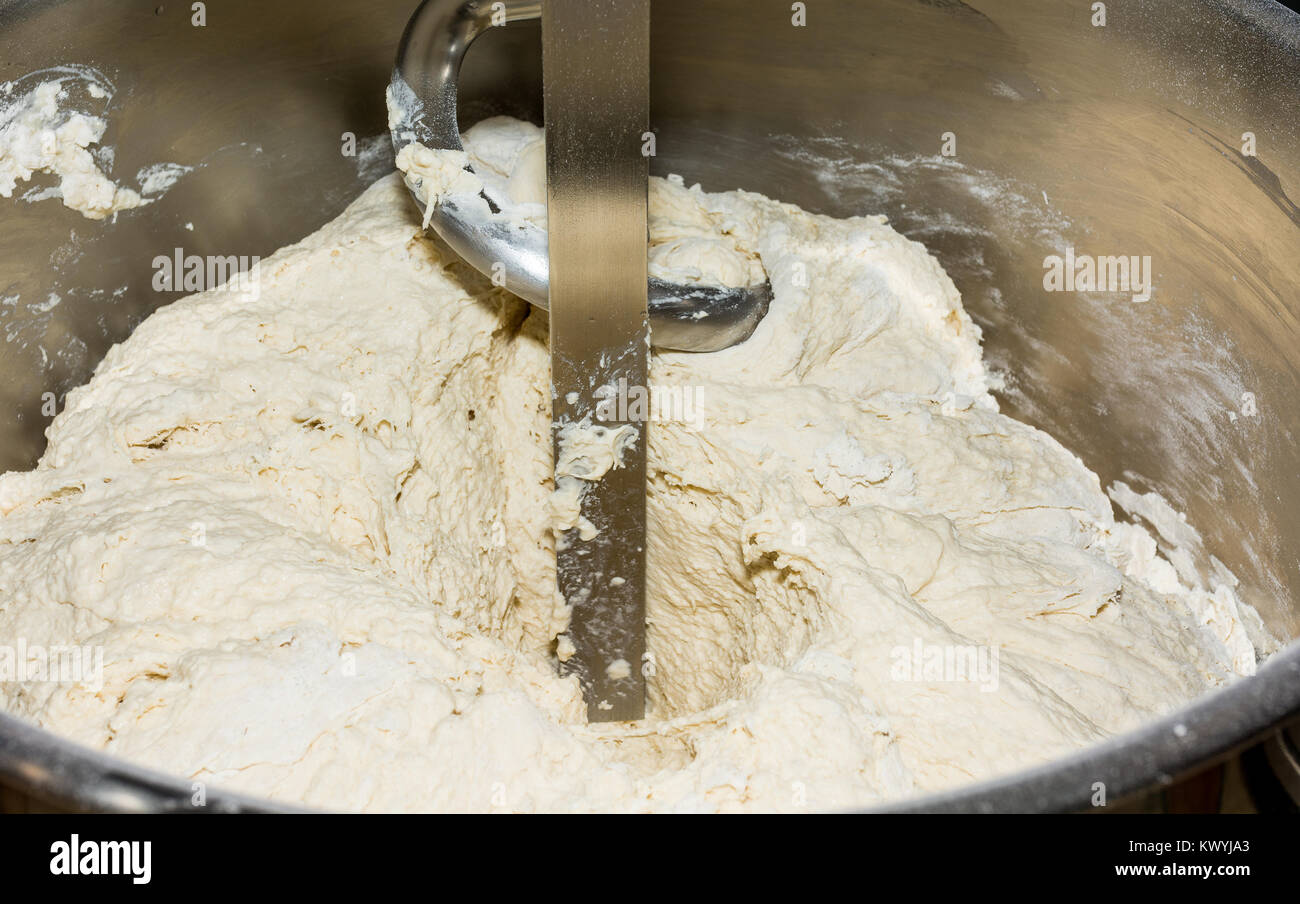 Professional mixer for pizza dough. Closeup Stock Photo Alamy