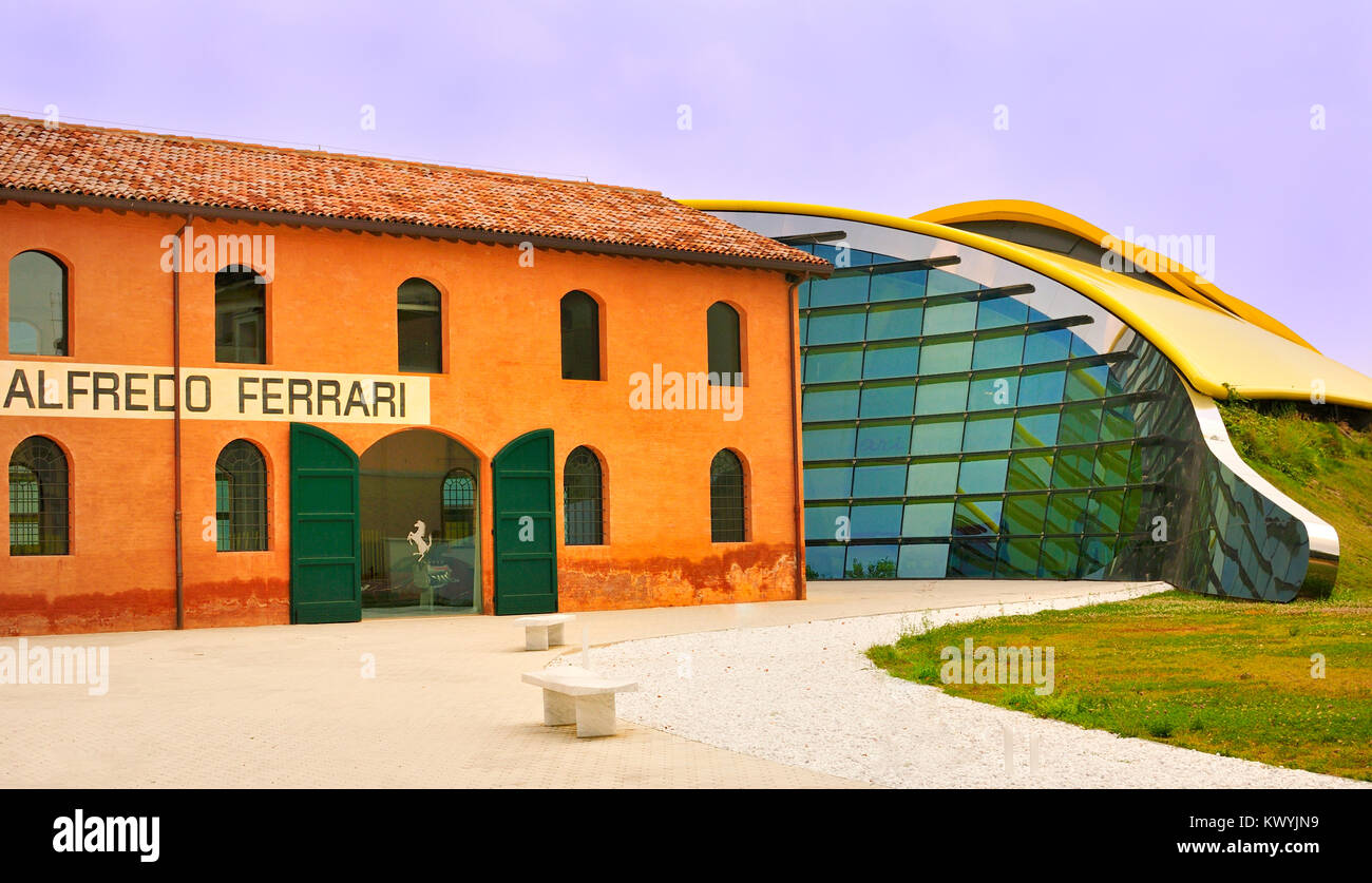 View of the Ferrari Museum, Modena Stock Photo