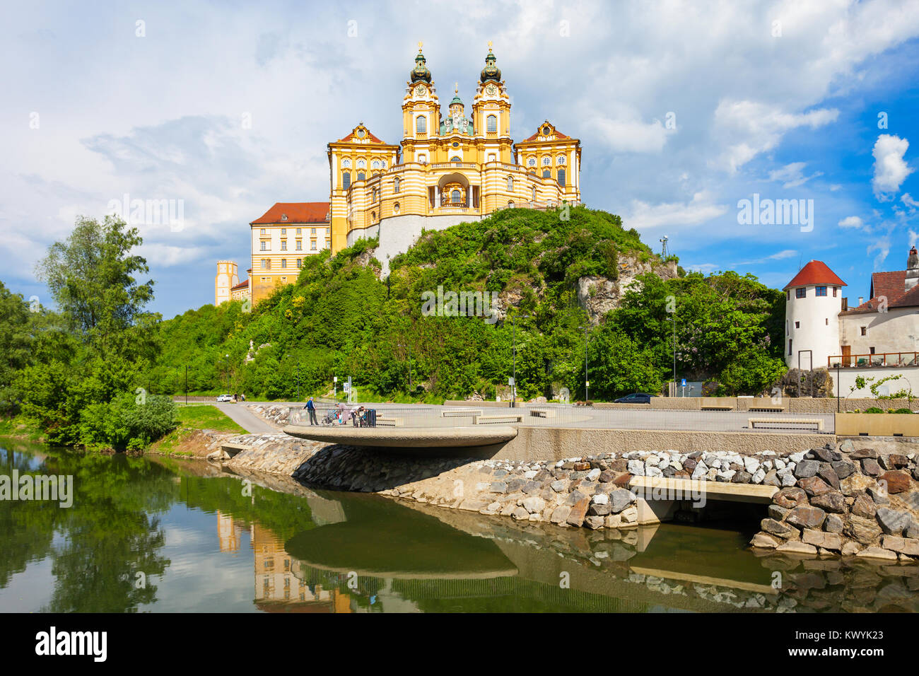 Melk Abbey Monastery Or Stift Melk Is A Benedictine Abbey In Melk Melk Abbey Monastery Or Stift Melk Is A Benedictine Abbey In Melk