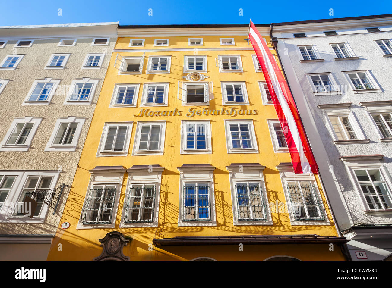 Mozarts birthplace or Mozarts Geburtshaus or Hagenauerhaus was the