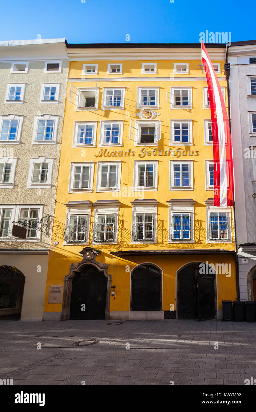 Mozarts birthplace or Mozarts Geburtshaus or Hagenauerhaus was the