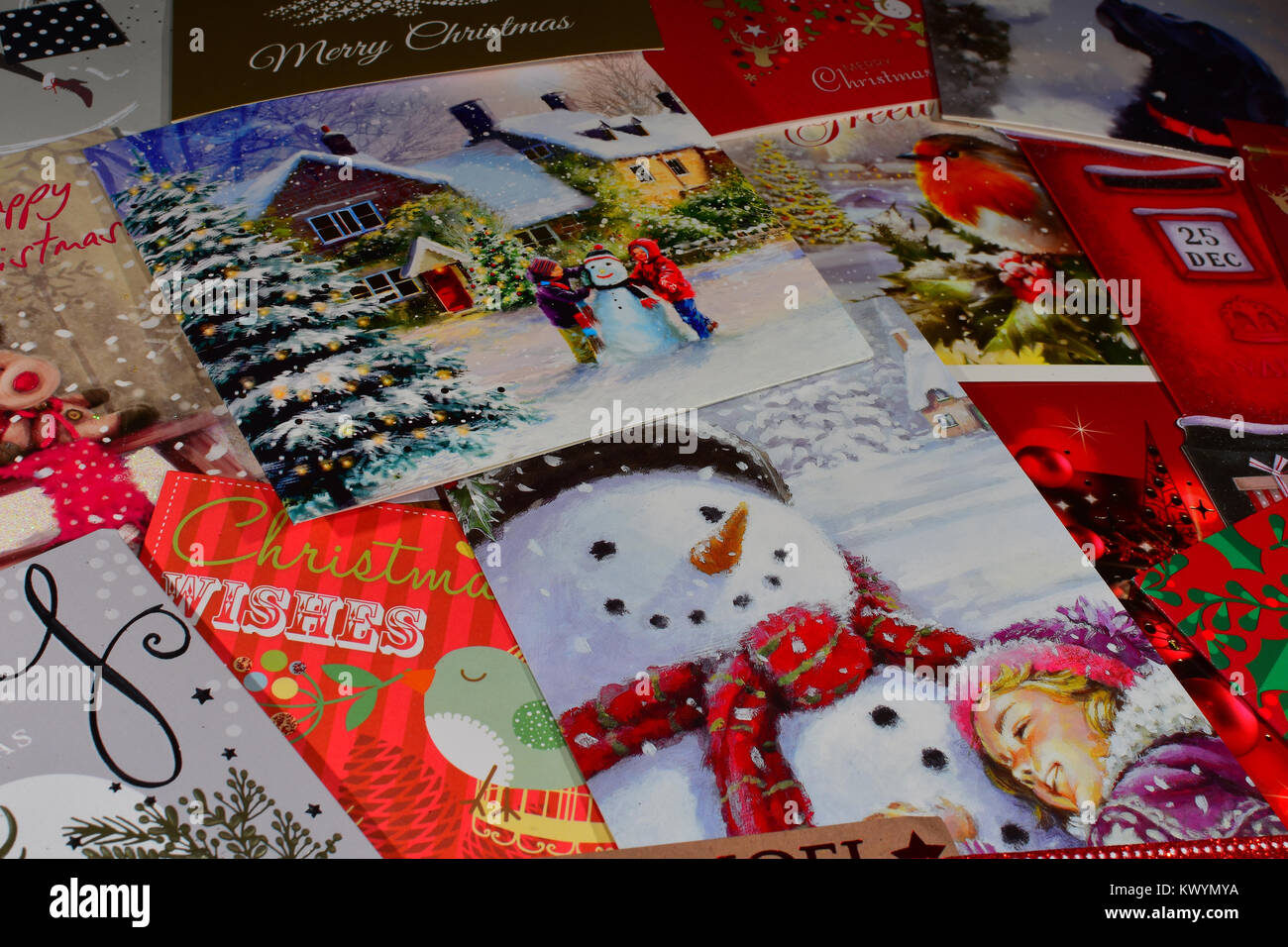 Pile of christmas cards hires stock photography and images Alamy