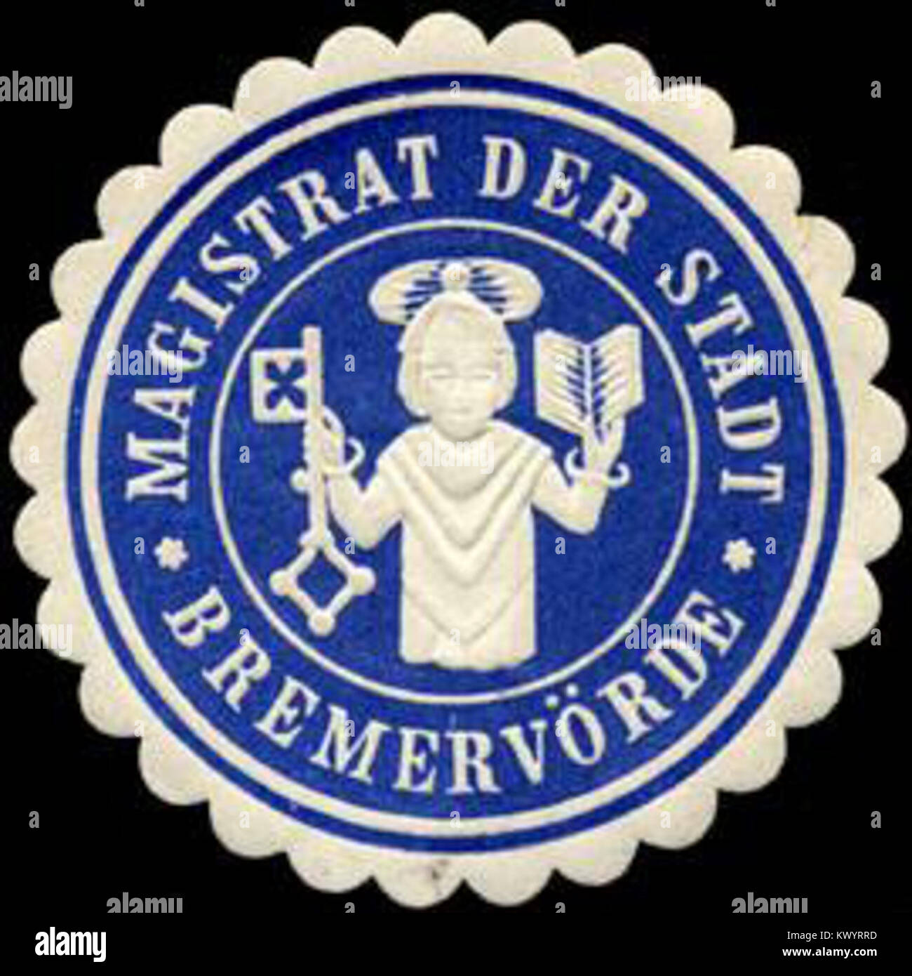 Siegelmarke Magistrat der Stadt - Bremervörde W0226262 Stock Photo