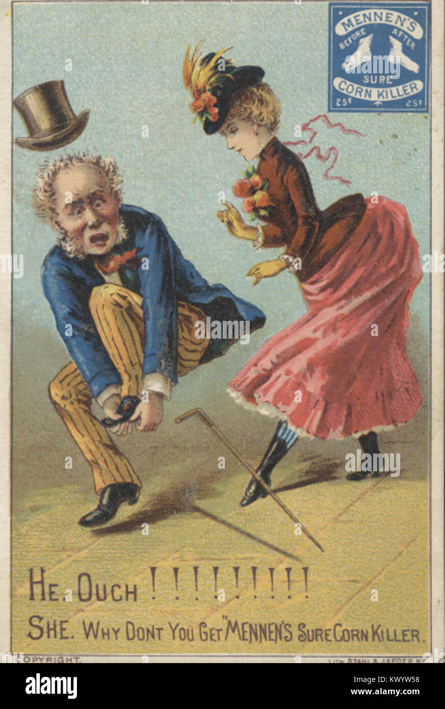 Mennen's Sure Corn Killer (3093741058 Stock Photo Alamy