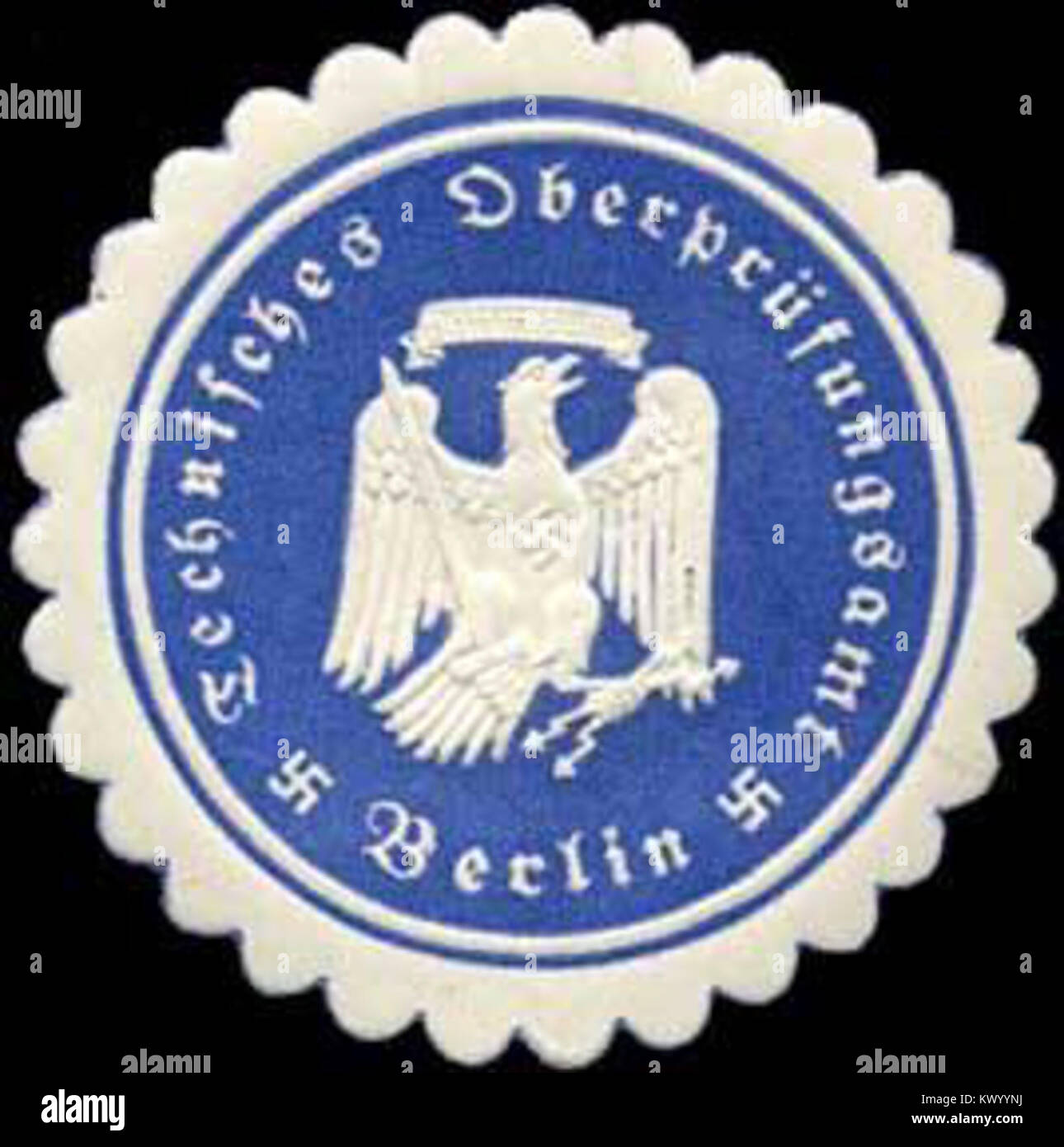 Siegelmarke Technisches Oberprüfungsamt Berlin W0283514 Stock Photo