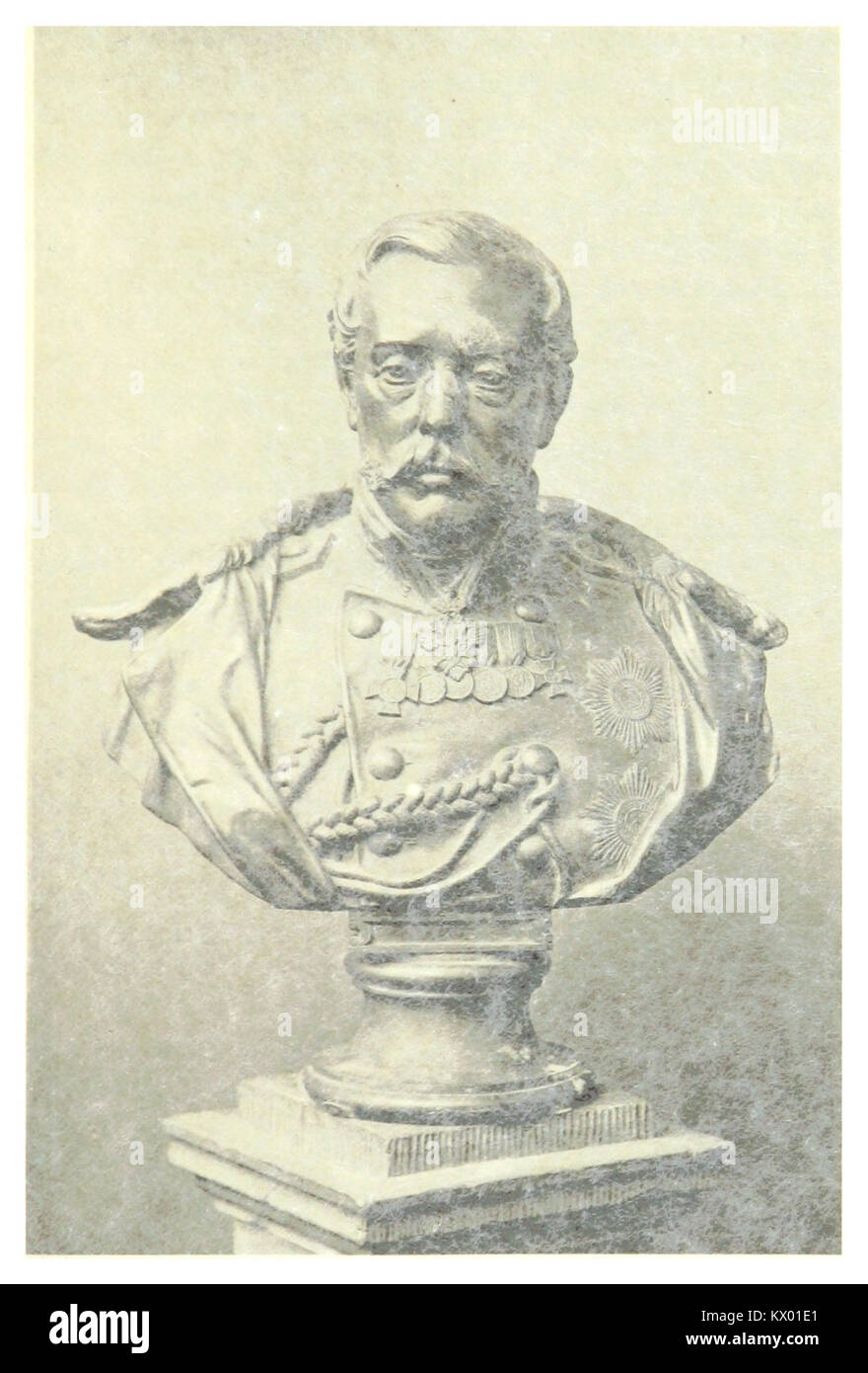 METTIG(1897) p495 BÜSTE DES FÜRSTEN ALEXANDER SUWOROW Stock Photo